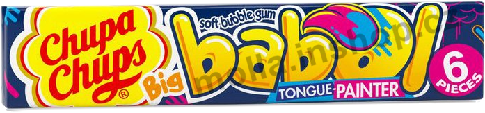 Ch.Ch. Big babol Tongue Painter 27,6g/20ks  žvýkačky - malina Chupa Chups