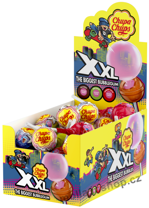 Ch.Ch. lízátko se žvýk.XXL  29g/25ks Chupa Chups