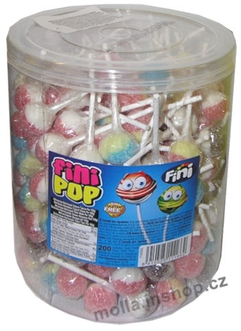 Lízátko FINIPOP kyselé 7g/200ks  palipica balené