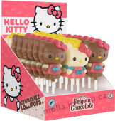 Lízátko Hello Kitty Crunchiez 30g/24ks  z belgické čokolády