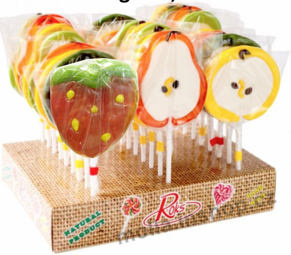 Lízátko ME Fruits 80g/27ks Ovoce