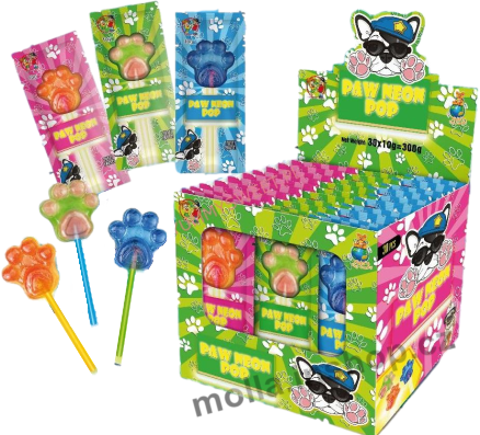 Lízátko Paw Neon Pop 10g/30ks svítící
