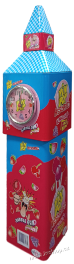 Lízátko Věž Pin Pop se žvýk. 18g/120ks