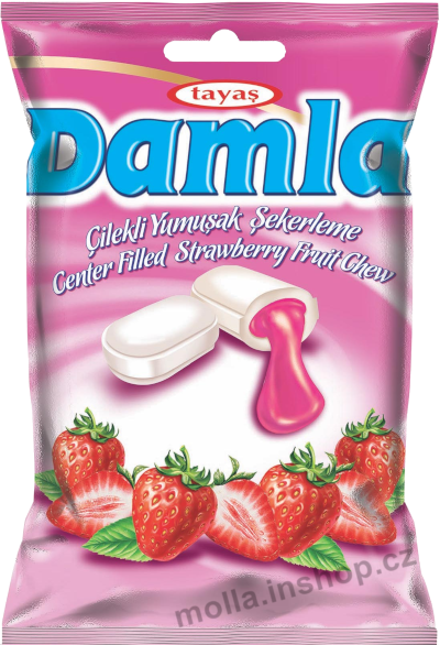 Damla karamely  jahoda  90g/24ks