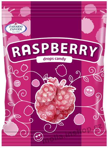 Drops Raspberry 90g/50ks Malinové dropsy