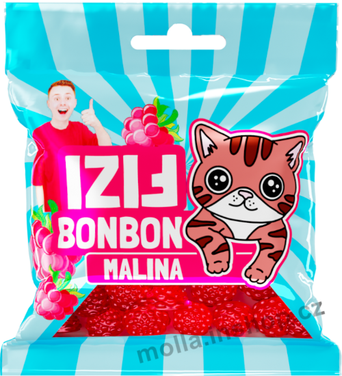 Fizi bonbon Malina 80g/18ks  