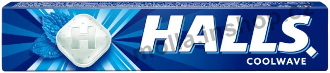 HALLS Mint Cool Wave 33,5g/20ks originál /modré/