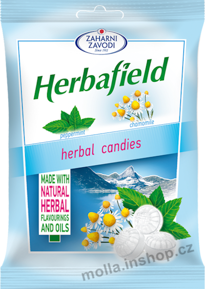 Herbafield Classic heřmánek 75g/50ks Bylinné bonbony s příchutí heřmánku