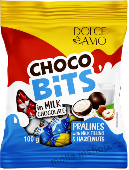 Choco bits 100g/10ks Dolce Amo čokoládové pralinky
