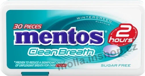 Mentos CB Wintergreen 21g/12ks Clean Breath