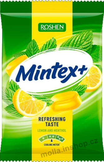 Mintex+ Citron a mentol 140g/15ks  Roshen