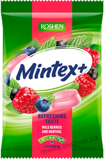 Mintex+ Lesní směs a mentol 140g/15ks  Roshen