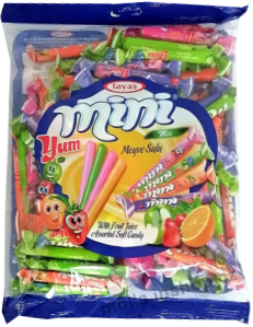 Miniyum assorted 700g/12ks ovocné karamely