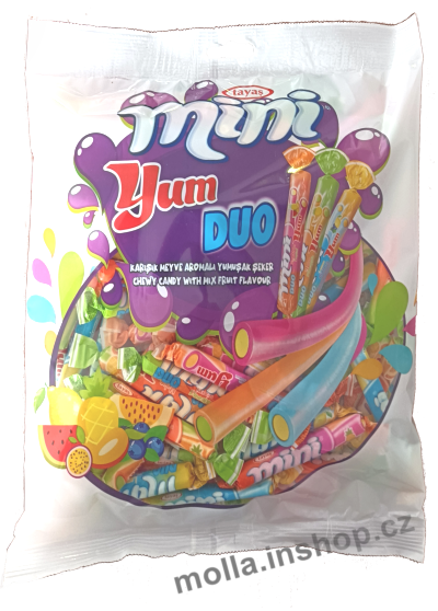 Miniyum DUO 700g/12ks ovocné karamely-