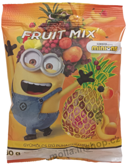 Mimoni Fruit Mix 80g/20ks Karamely s ovocnou příchutí
