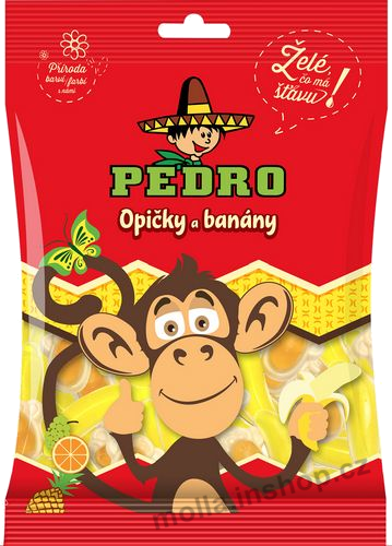 Pedro želé Opičky a banánky 80g/20ks JG