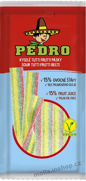 Pedro pásky TUTTI Frutti sáček 80g/20ks JG