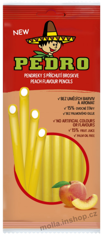 Pedro Pendreky Broskev sáček 80g/20ks JG