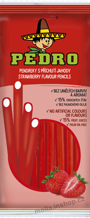Pedro Pendreky JAHODA sáček 80g/20ks JG
