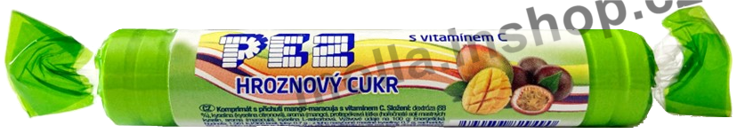 PEZ  hrozn.cukr rulička mango 39g/27ks