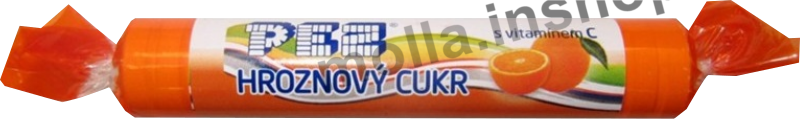 PEZ hrozn.cukr rulička  pomeranč 39g/27ks
