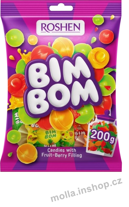 Roshen Bim-Bom 200g/11ks  ovocné furé 