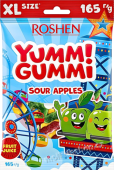 Roshen YG Sour Apples 165g/14ks Yummi Gummi jablkové kroužky