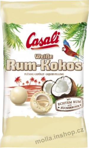 Rum kokos bílý 100g/18ks Casali