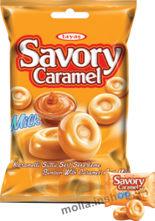 Savory Caramel 90g/24ks tvrdý bonbon mléčný  Tayas