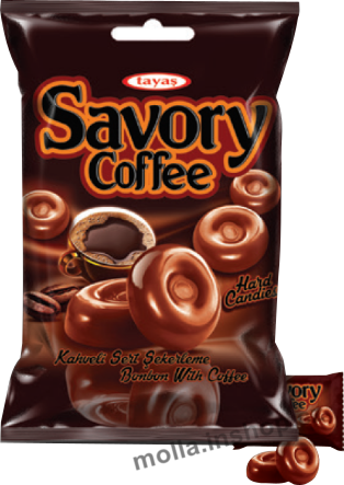 Savory Coffee 90g/24ks tvrdý bonbon kávový Tayas
