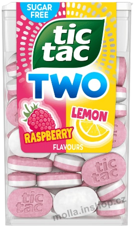 TT TWO Raspberry Lemon 38,5g/24ks Tic-Tac malina citron