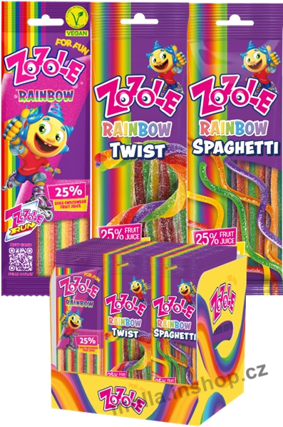 Zozole Rainbow MIX 75g/48ks želé