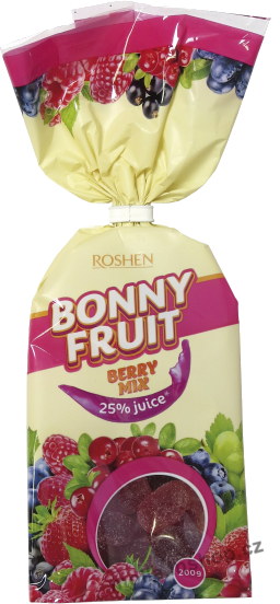 Želé Bonny Fruit Berry mix 200g/18ks  Roshen