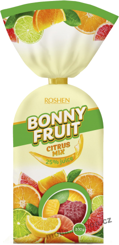 Želé Bonny Fruit Citrus mix 200g/18ks  Roshen