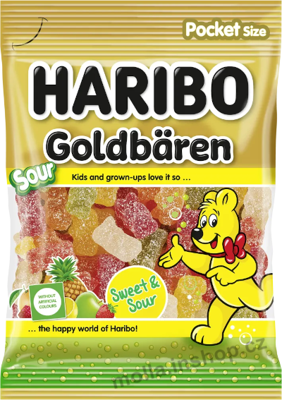 Medvídek zlatý kyselý 80g/30ks Haribo