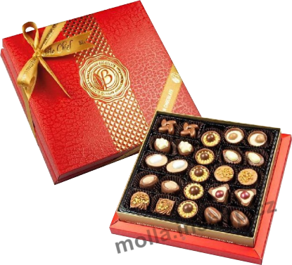 Bolci Diamond red 215g/12ks Belgian Chief dezert mašle  červený