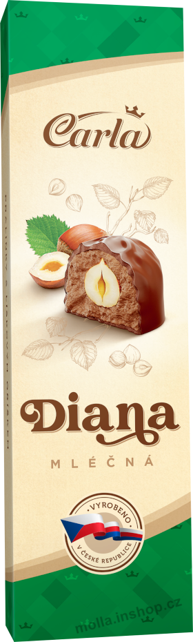 DIANA MINI mléčná 44g/20ks dezert Carla