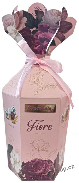 Fiore Caramello růžová 130g/15ks   Chocolady