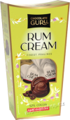 Guru Rum Cream Zelená 120g/18ks bonbony z hořké čokolády 52% plněné krémem s rumem