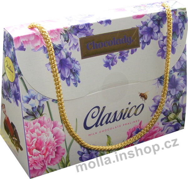 Chocolady Classico 170g/12ks levandule kabelka dezert