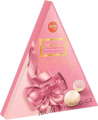 Jouy Chiqola Triangle Strawberry Praline 110g/18ks