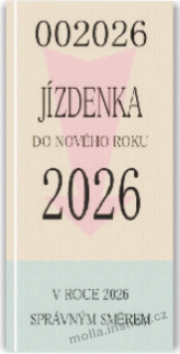 Masha Jízdenka 2026 čokoláda 100g/24ks HČ+MČ