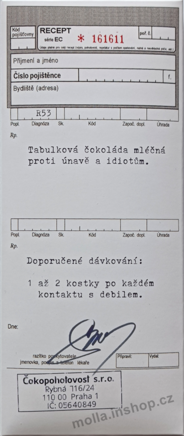 Masha Recept 100g/24ks čokoláda HČ+MČ