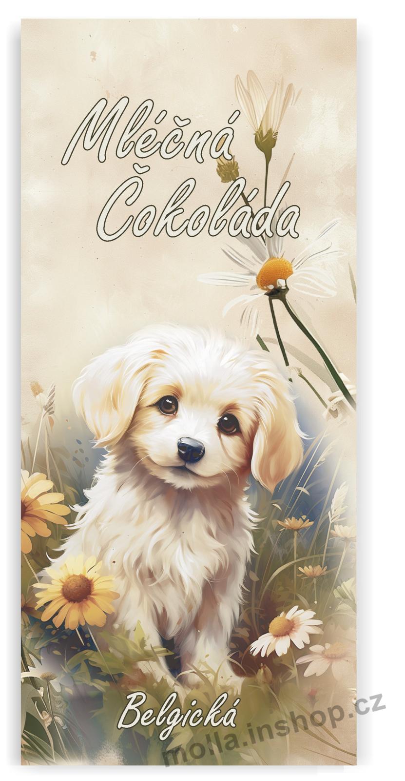 Masha Pes 100g/24ks mléčná čokoláda Belgická