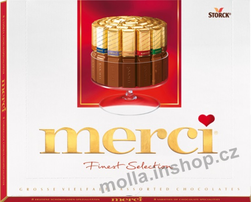 Merci dezert 8dr-směs 250g/10ks   červená