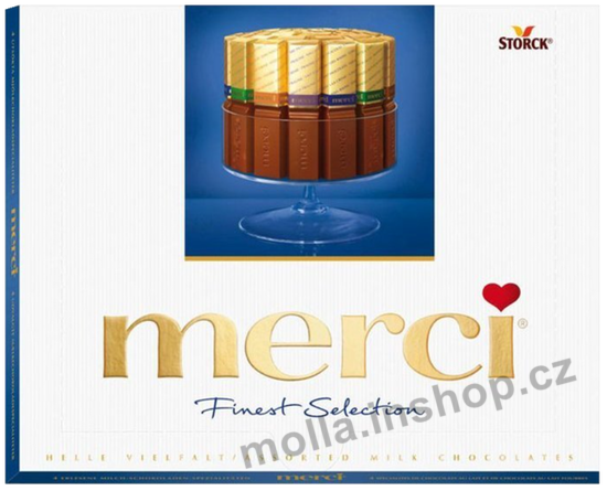 Merci dezert mléčný 250g/10ks   modrá