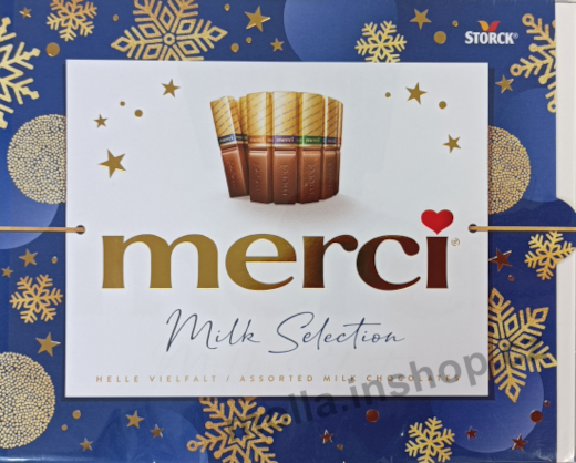 Merci dezert mléčný 250g/10ks   modrá