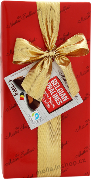 M.T. s mašlí srdíčka 100g/14ks dezert červ. belgické