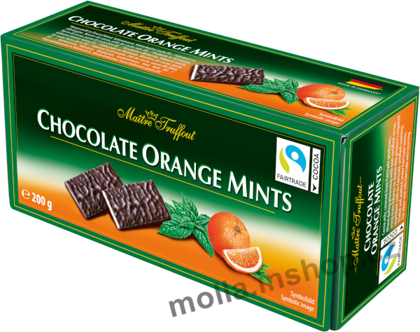 M.T. Chocolate Pomeranč 200g/16ks Orange mints  plátky