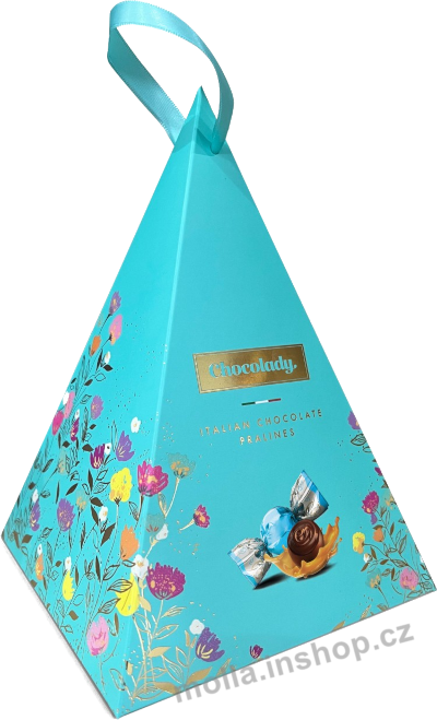 Pyramid blue Caramello 130g/8ks Chocolady